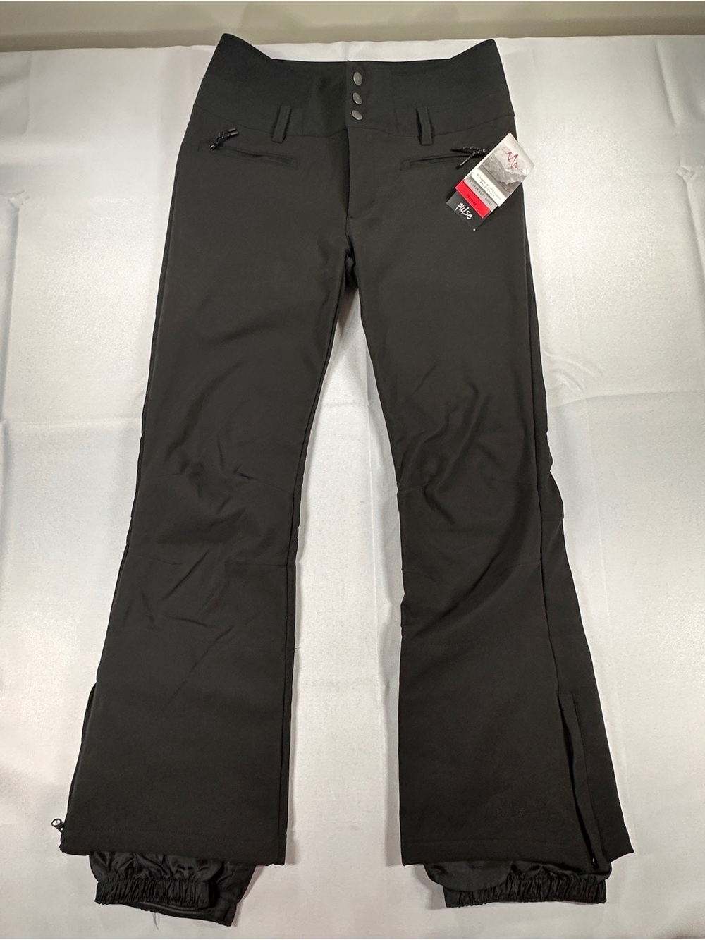 Pulse Women’s Snow Pants Size L Black Softshell Ski Snowboard Waterproof